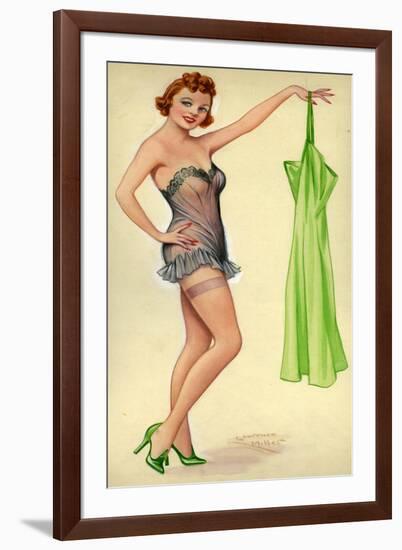 1940s UK Pin-Ups Poster-null-Framed Giclee Print