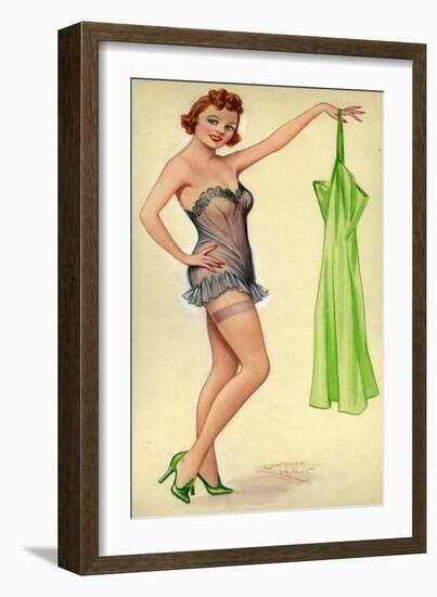 1940s UK Pin-Ups Poster-null-Framed Giclee Print