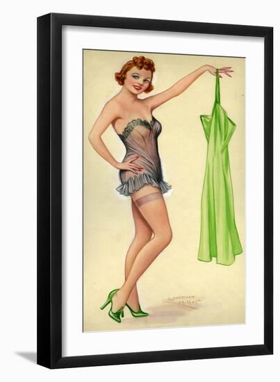 1940s UK Pin-Ups Poster-null-Framed Giclee Print