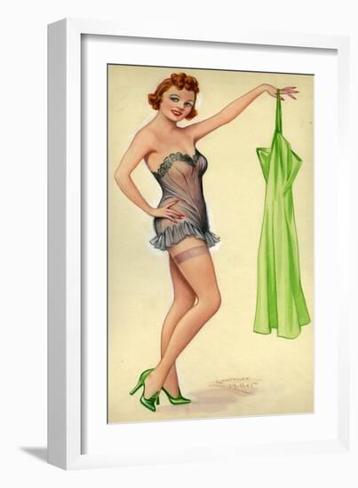 1940s UK Pin-Ups Poster-null-Framed Giclee Print