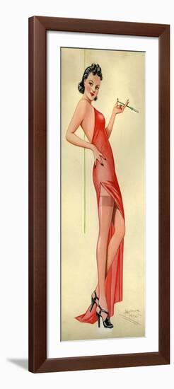 1940s UK Pin-Ups Poster-null-Framed Giclee Print