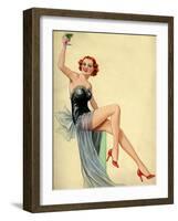 1940s UK Pin-Ups Poster-null-Framed Giclee Print