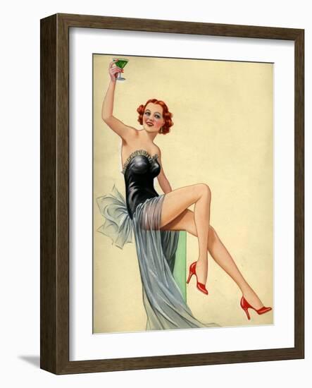 1940s UK Pin-Ups Poster-null-Framed Giclee Print