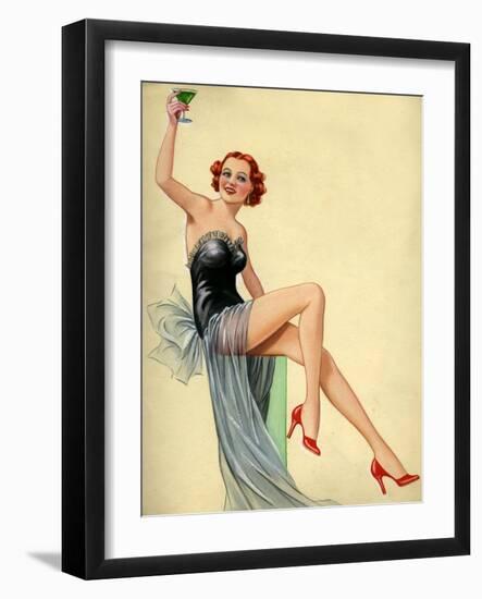 1940s UK Pin-Ups Poster-null-Framed Giclee Print