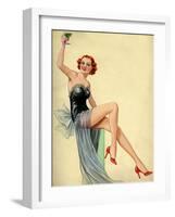 1940s UK Pin-Ups Poster-null-Framed Giclee Print