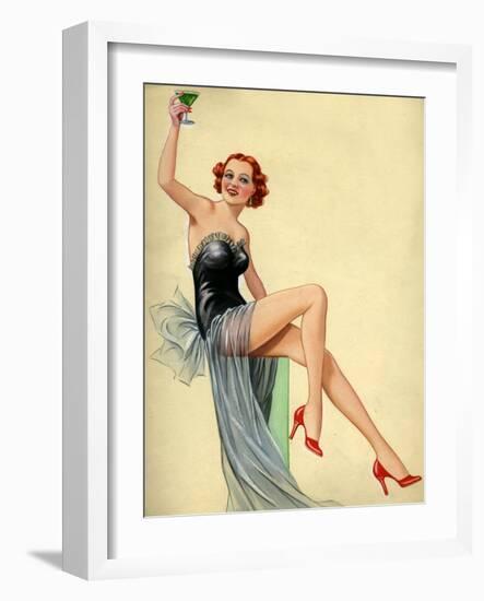 1940s UK Pin-Ups Poster-null-Framed Giclee Print