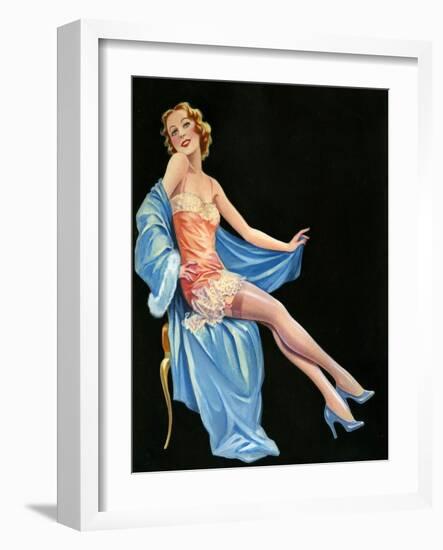 1940s UK Pin-Ups Poster-null-Framed Giclee Print