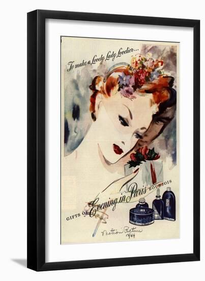 1940s USA Bourjois Magazine Advertisement-null-Framed Giclee Print