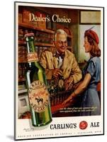 1940s USA Carling Ale Magazine Advertisement-null-Mounted Giclee Print