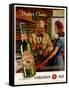 1940s USA Carling Ale Magazine Advertisement-null-Framed Stretched Canvas