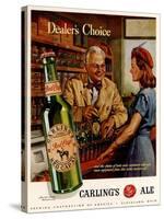 1940s USA Carling Ale Magazine Advertisement-null-Stretched Canvas