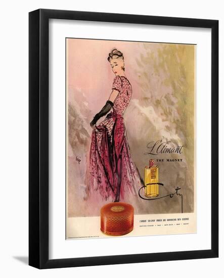 1940s USA Coty Magazine Advertisement-null-Framed Giclee Print