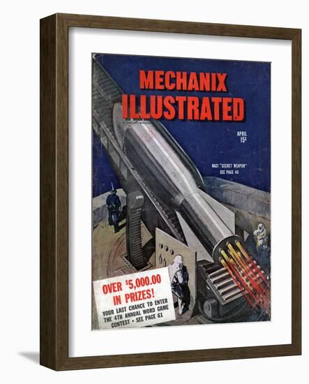 1940s USA Mechanix Illustrated Magazine Cover-null-Framed Giclee Print
