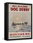 1941 All Alaska Dog Derby Poster-null-Framed Stretched Canvas