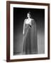 , 1941: American film actress Rita Hayworth (1918 - 1987) wearing a long skirt with a matching cloa-null-Framed Photo