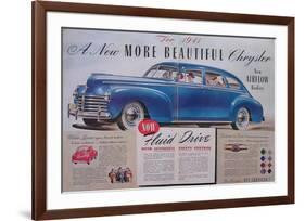 1941 Chrysler Airflow-null-Framed Premium Giclee Print