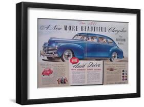 1941 Chrysler Airflow-null-Framed Art Print