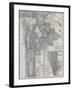 1941, Manhattan and The Bronx Map, New York, United States-null-Framed Giclee Print