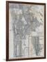 1941, Manhattan and The Bronx Map, New York, United States-null-Framed Giclee Print