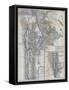 1941, Manhattan and The Bronx Map, New York, United States-null-Framed Stretched Canvas