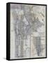 1941, Manhattan and The Bronx Map, New York, United States-null-Framed Stretched Canvas