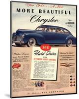 1941 New Beautiful Chrysler-null-Mounted Art Print