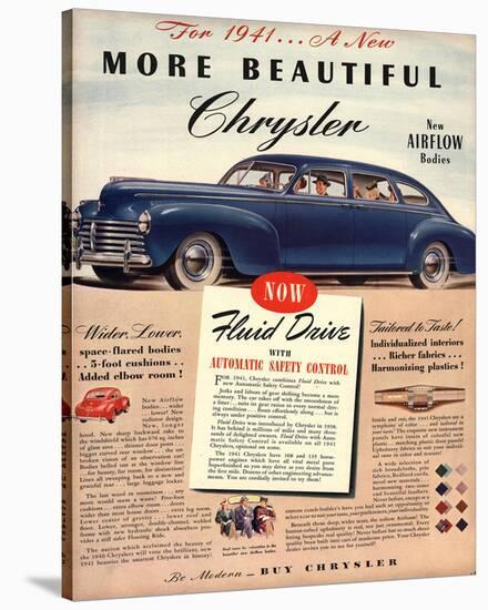 1941 New Beautiful Chrysler-null-Stretched Canvas