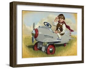 1941 Steelcraft Pursuit Plane-David Lindsley-Framed Giclee Print