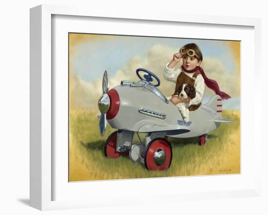 1941 Steelcraft Pursuit Plane-David Lindsley-Framed Giclee Print