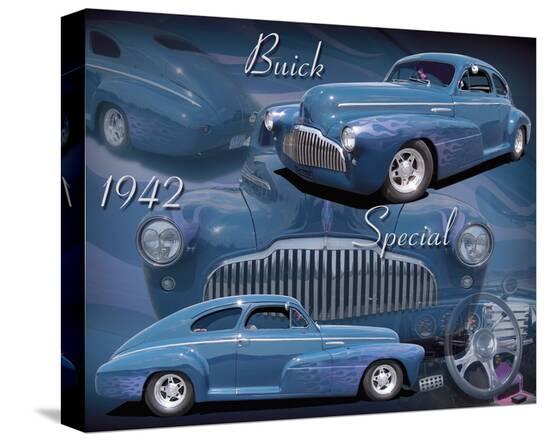 1942 Buick--Stretched Canvas