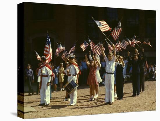 1942 Child Patriots, CT-null-Stretched Canvas