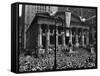 1942 WWII War Bond Rally Federal Treasury Building New York Stock Exchange Wall Street Manhattan-null-Framed Stretched Canvas