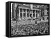 1942 WWIi War Bond Rally New York Stock Exchange Wall Street NYC-null-Framed Stretched Canvas