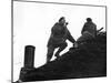 1944: Chester Wilmot, BBC War Correspondent with the Infantry Assault, Netherlands-George Silk-Mounted Photographic Print