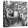 1945: Continental Central Pow Enclosure 15, Attichy, France-Ralph Morse-Stretched Canvas