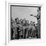 1945: Emil Kimmich Former German Army Captain and Singing Choir of Teen Prisoners, Attichy, France-Ralph Morse-Framed Photographic Print