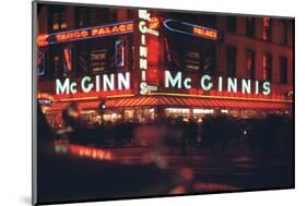 1945: Mcginnis Tango Palace Above the Roast Beef King Deli, 48th and Broadway, New York, NY-Andreas Feininger-Mounted Photographic Print