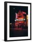 1945: Neon Lights Outside the Sportsman Cafe on 236 West 50th Street at Night, New York, NY-Andreas Feininger-Framed Photographic Print