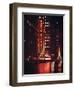 1945: Radio City Music Hall Lit Up at Night, New York, Ny-Andreas Feininger-Framed Photographic Print