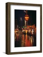 1945: Street Scene Outside of Hotels on East 43rd Street by Times Square, New York, Ny-Andreas Feininger-Framed Photographic Print