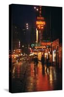 1945: Street Scene Outside of Hotels on East 43rd Street by Times Square, New York, Ny-Andreas Feininger-Stretched Canvas