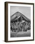 1945: Teenaged German Pow Sit under a Tent as They Listen to a History Lesson, Attichy, France-Ralph Morse-Framed Photographic Print