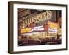 1945: the Astor Theater Marquee Advertising Alfred Hitchcock's Movie 'Spellbound', New York, Ny-Andreas Feininger-Framed Photographic Print