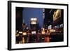 1945: Times Square at Night after Rain, New York, NY-Andreas Feininger-Framed Photographic Print