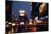 1945: Times Square at Night after Rain, New York, NY-Andreas Feininger-Mounted Photographic Print