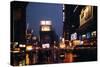 1945: Times Square at Night after Rain, New York, NY-Andreas Feininger-Stretched Canvas