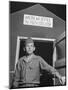 1945: Us Army Pfc Francis Tourtillot at Continental Central Pow Enclosure 15, Attichy, France-Ralph Morse-Mounted Photographic Print