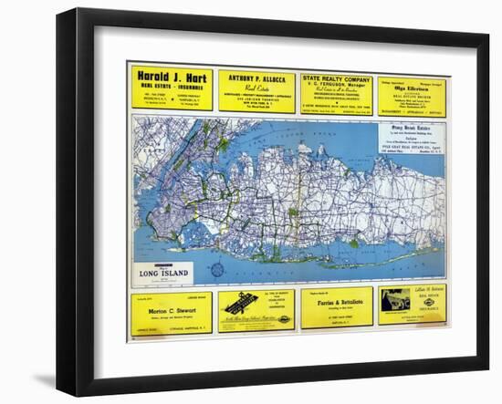 1946, Long Island Plate 1, New York, United States-null-Framed Giclee Print