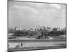 1946 Skyline of Philadelphia, from Steps of the Art Museum Looking Down Parkway to City Hall-null-Mounted Photographic Print