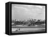 1946 Skyline of Philadelphia, from Steps of the Art Museum Looking Down Parkway to City Hall-null-Framed Stretched Canvas